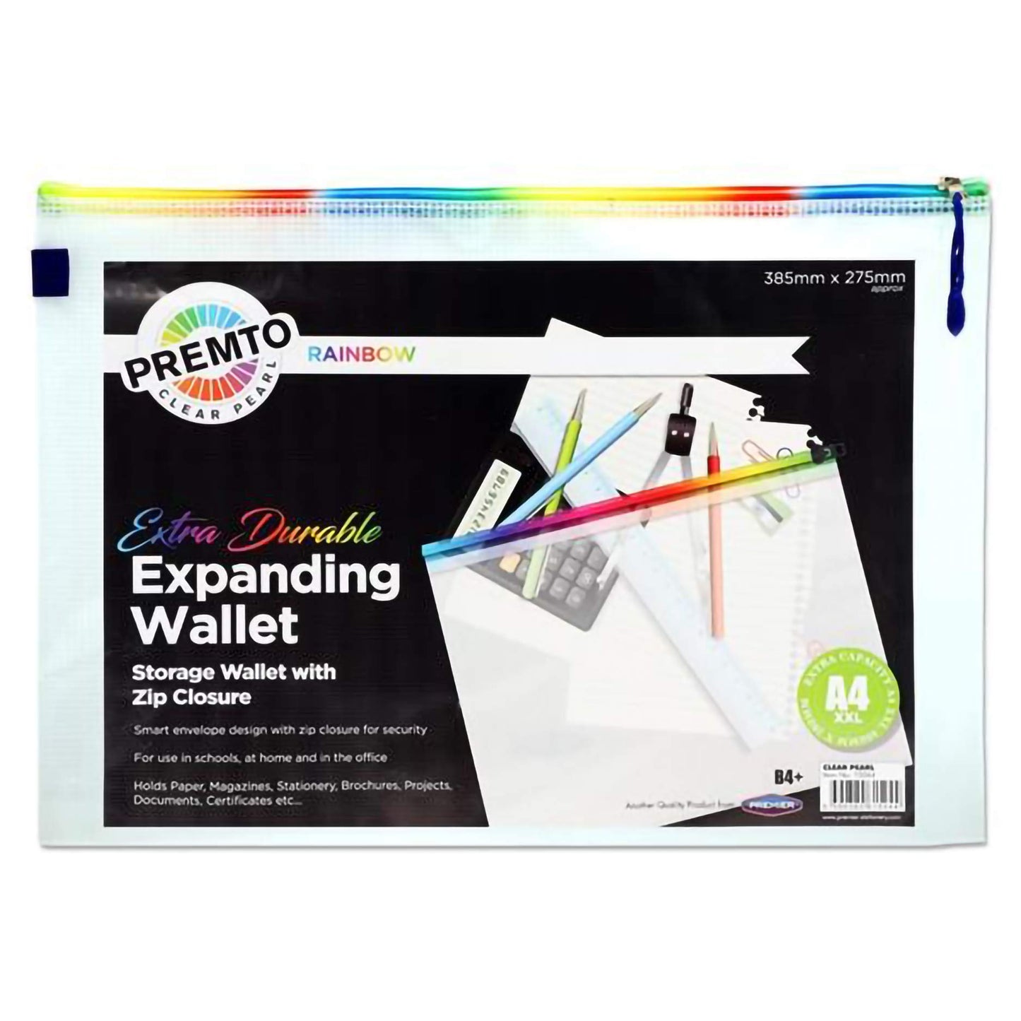 Premto B4+ Extra Durable Expanding Mesh Bag Secure Zip
