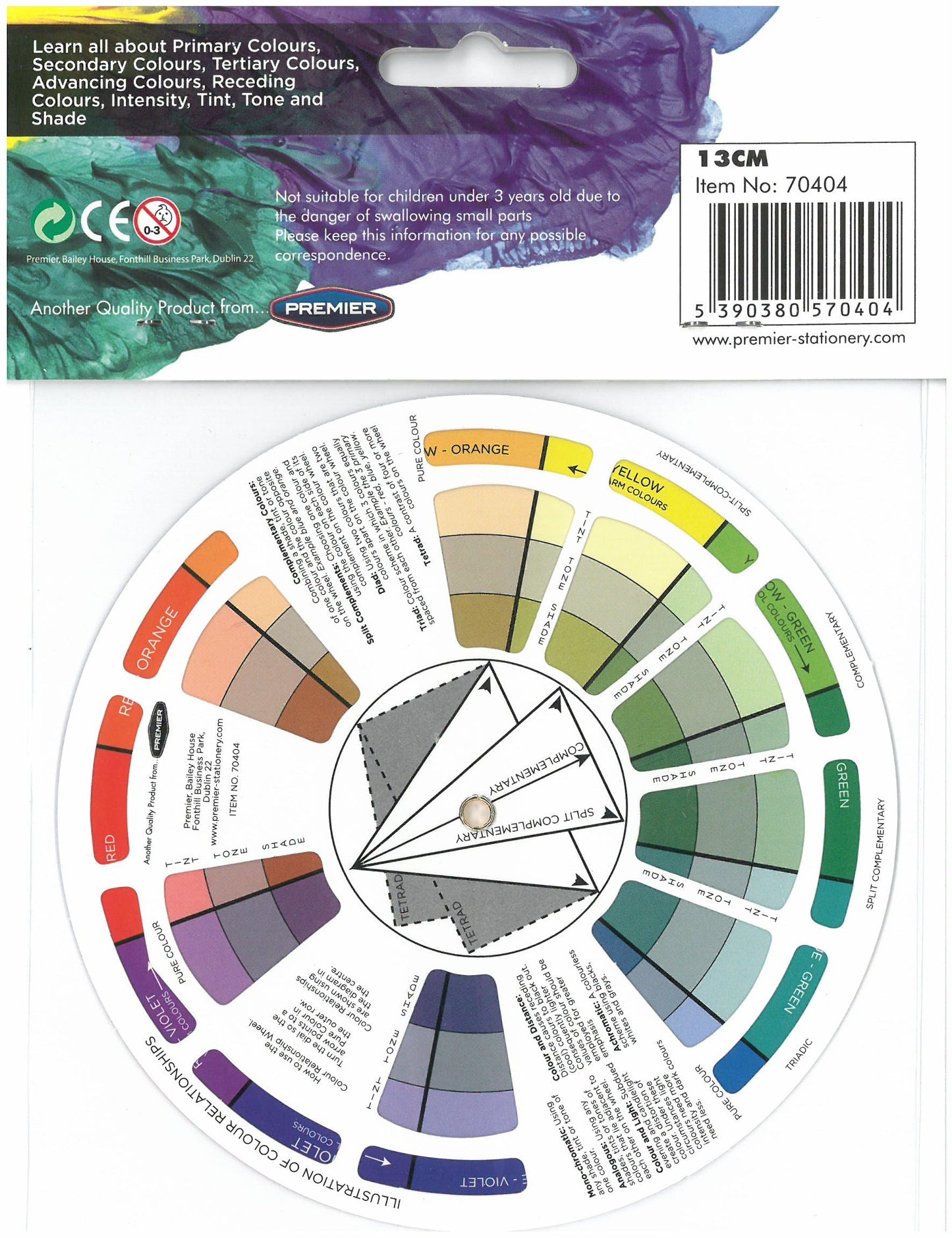 Pocket Colour Wheel 13cm Compact Paint Mixing Tool
