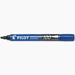 Pilot SCA-100 Bullet Point Permanent Marker Pen 4.0mm-4.5mm Tip - Part of Buy 2 Get One Free Promotion