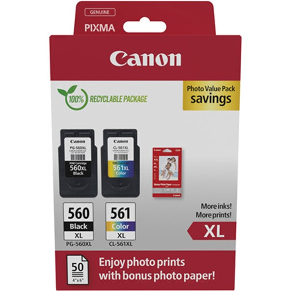 Canon PG560 and CL561 Standard or XL