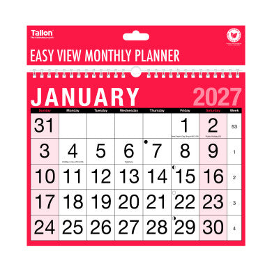 2027 Monthly Planner