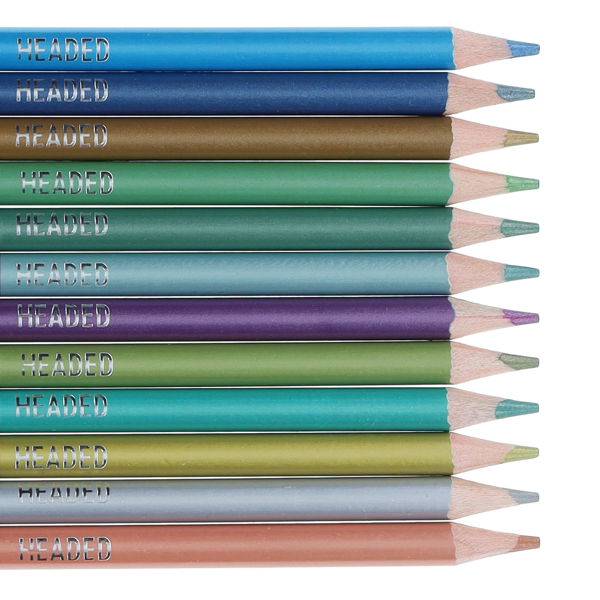 World of Colour 12 Matt and Metallic Pencils 24 Colours
