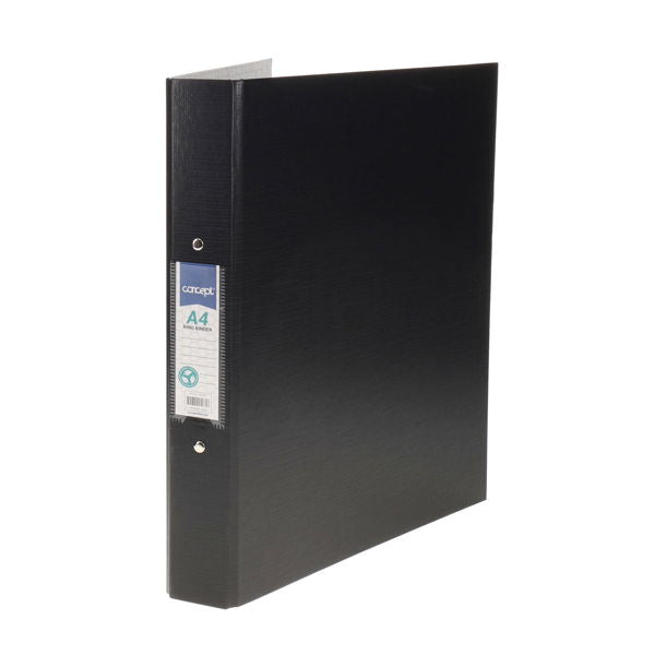 A4 Polyproylene Ringbinders Black 4 Colour Choice