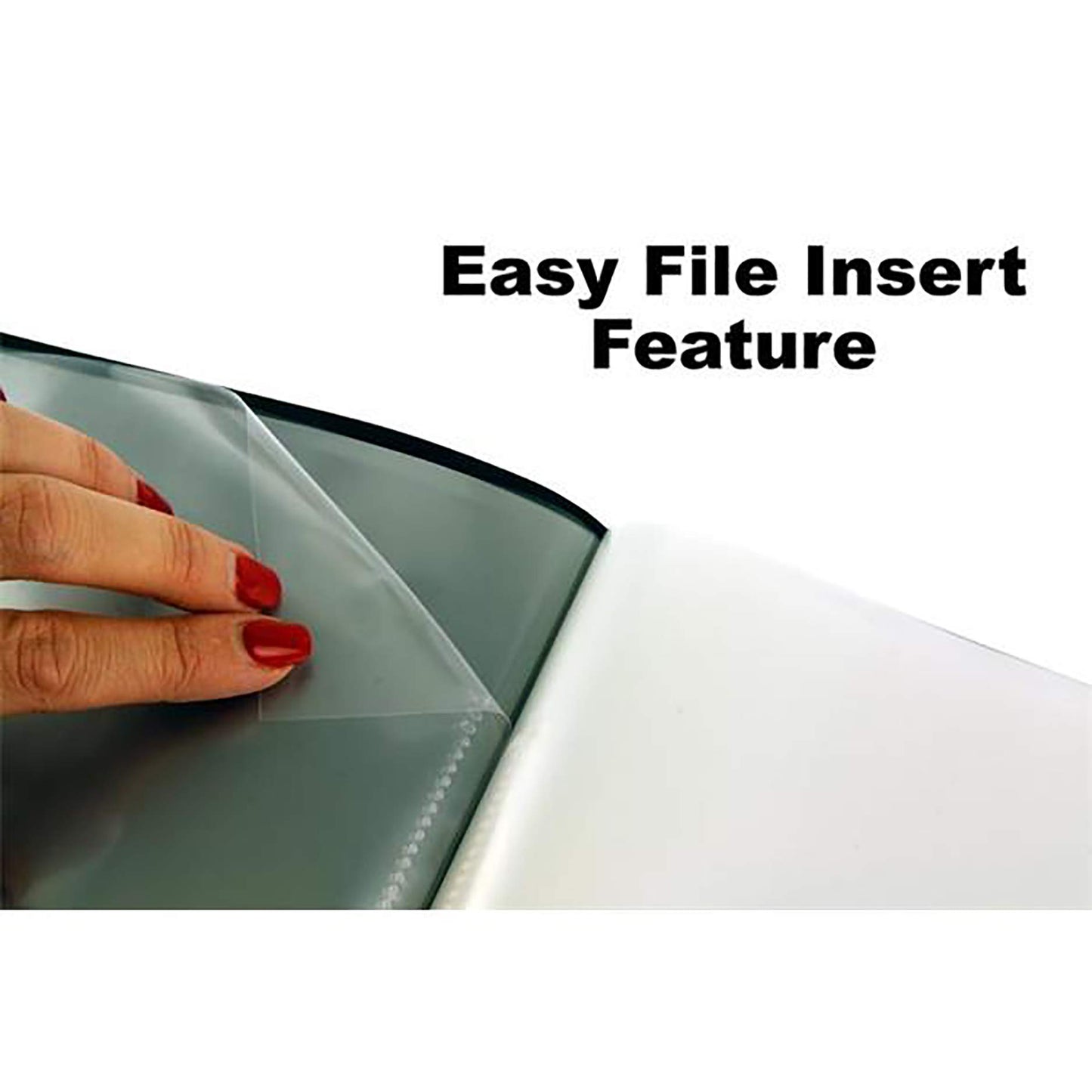 Concept A4 30 Pocket Easy Insert Display Book - Black.