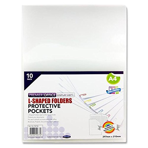 Premier Stationery A4 Top and Side Opening Folders Pack of 10