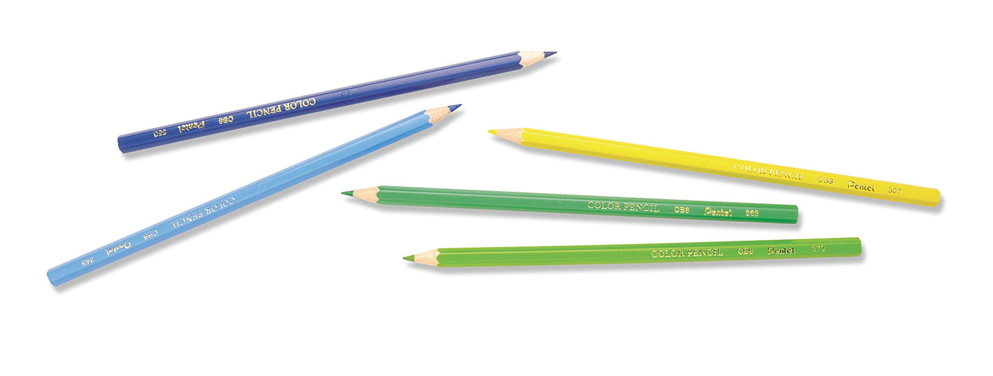 Pentel Arts Colour Colouring Pencils - 12 or 24 Colours