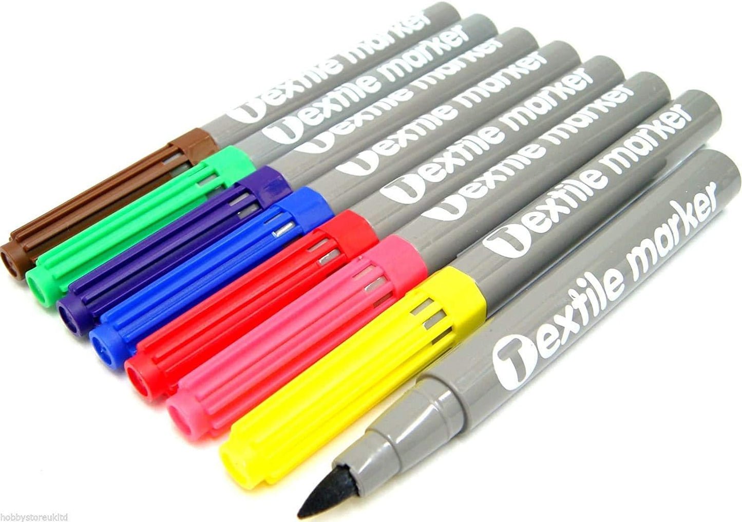 8 x Tiger Textile Markers - Assorted Colours