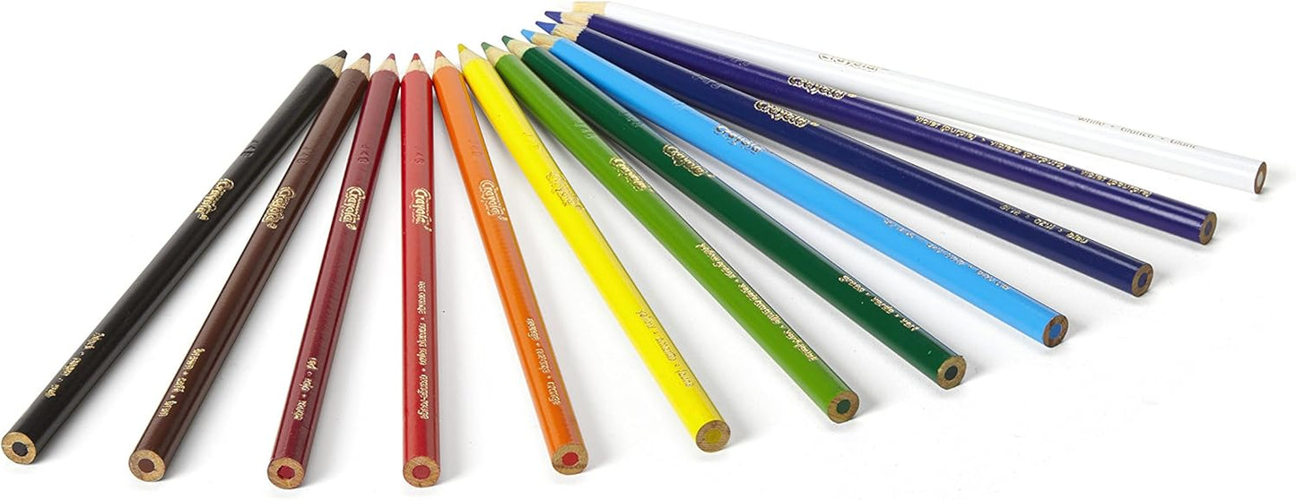 CRAYOLA Colouring Pencils - Assorted Colours (Pack of 12)