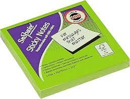 Snopake Sticky Notes 76x76mm 100 Sheets Neon 4 Colours