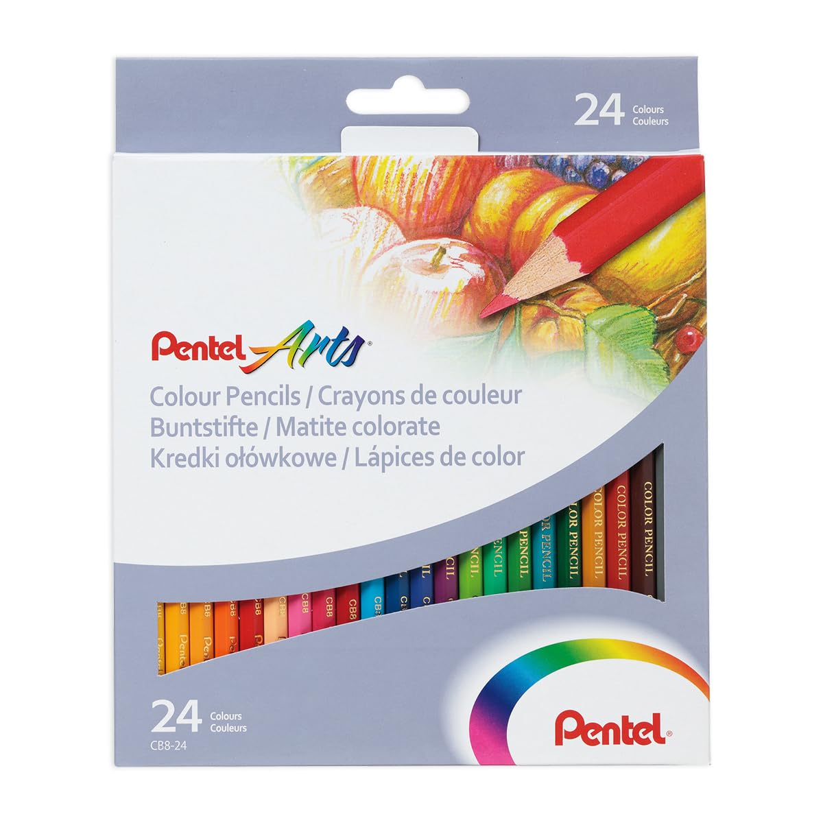 Pentel Arts Colour Colouring Pencils - 12 or 24 Colours