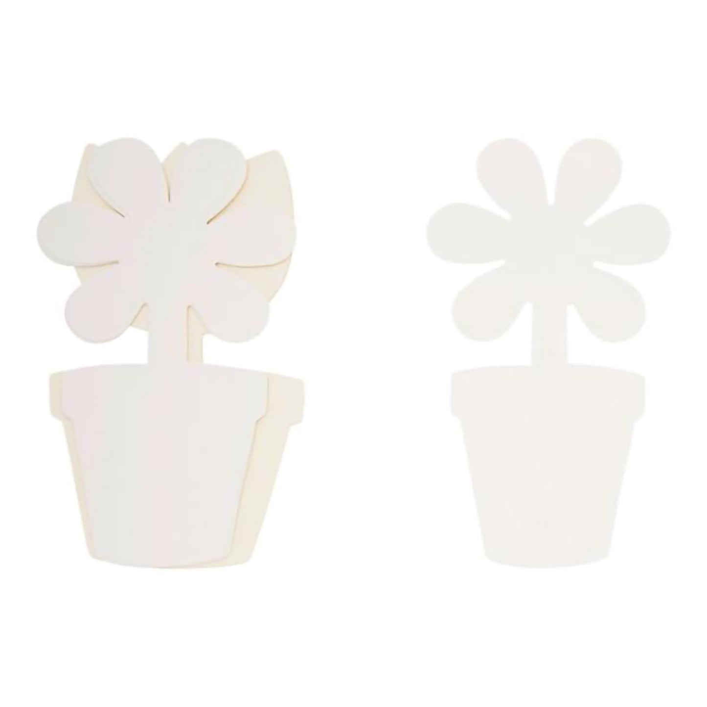 CRAFTY BITZ Card Paper Shapes - Flower Pots Pack of 10