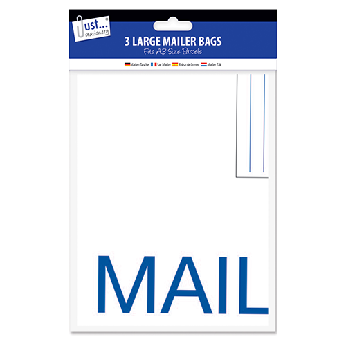 Pack of 3 x A3 Mail Bags 32cm x 44cm