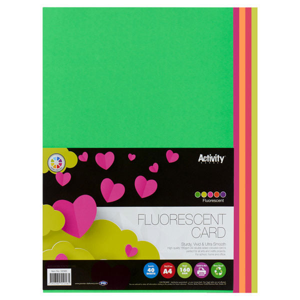 A4 Packs of 160gsm Card Choice of 16 Colours