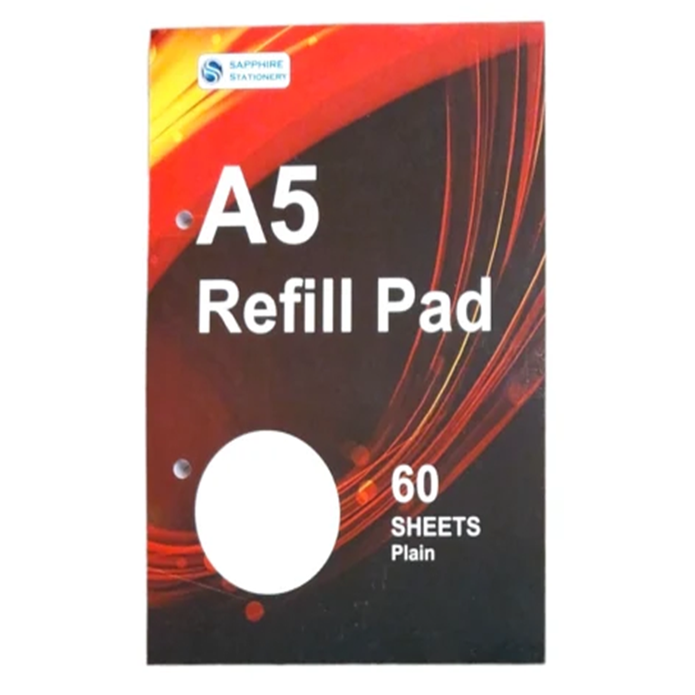 60 Sheets A5 Plain Refill Pad