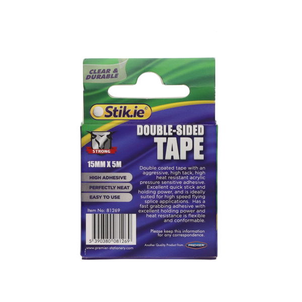Stik.ie 15mm x 5m Double Sided Tape