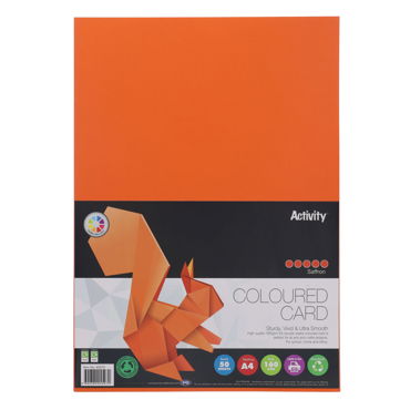 A4 Packs of 160gsm Card Choice of 16 Colours