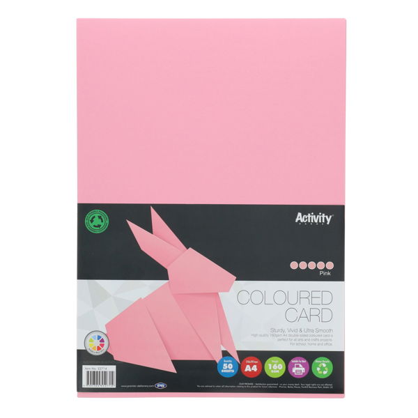 A4 Packs of 160gsm Card Choice of 16 Colours
