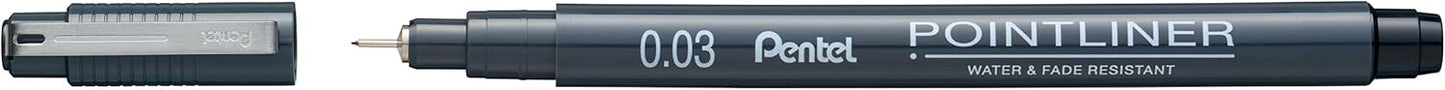 Pentel Pointliner Drawing Pens 0.03 - 1mm
