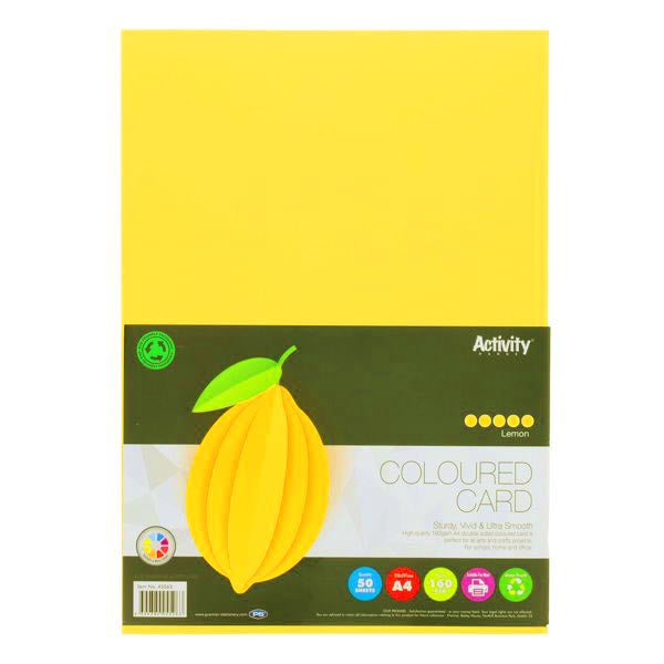 A4 Packs of 160gsm Card Choice of 16 Colours