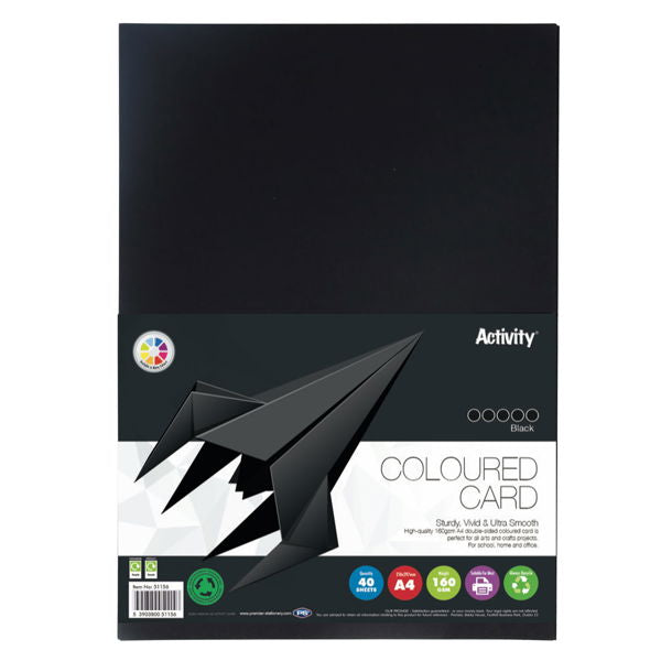 A4 Packs of 160gsm Card Choice of 16 Colours