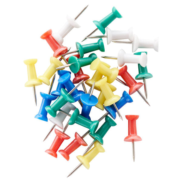 Premier Stationery Multicolour Map Push Pins Pack - 30