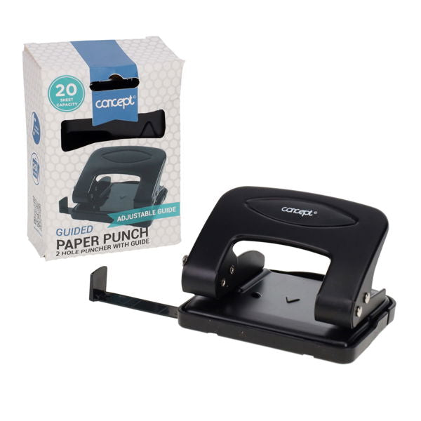 2 Hole Paper Punch with guide - 20 Sheets (Copy)