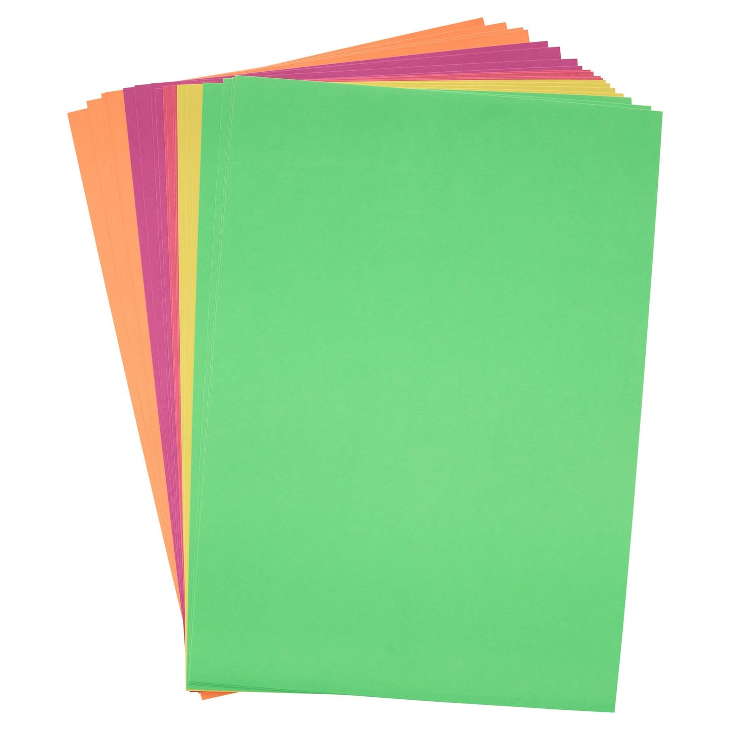 A3 160gsm Coloured Card 20 Sheets - Fluorescent Assorted