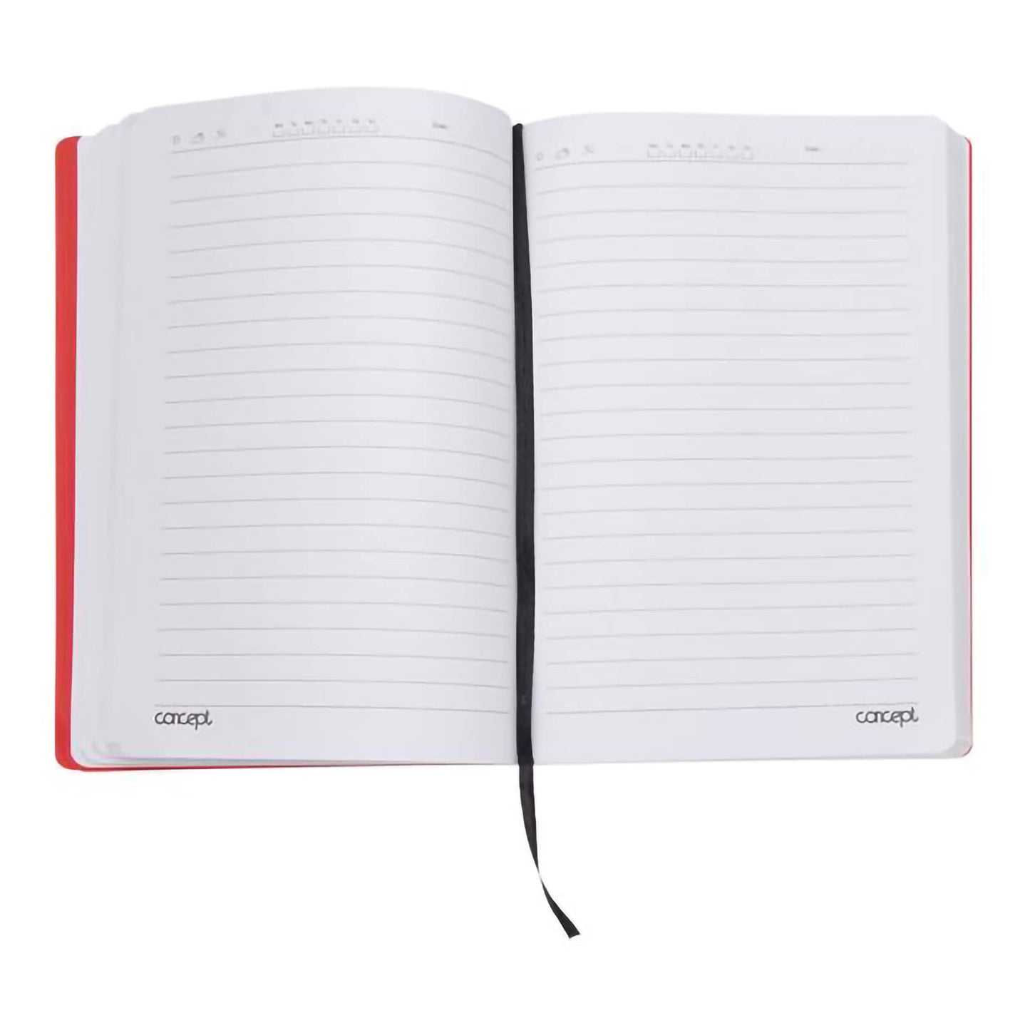Concept A5 Journal with 272 Feint Ruled Pages.