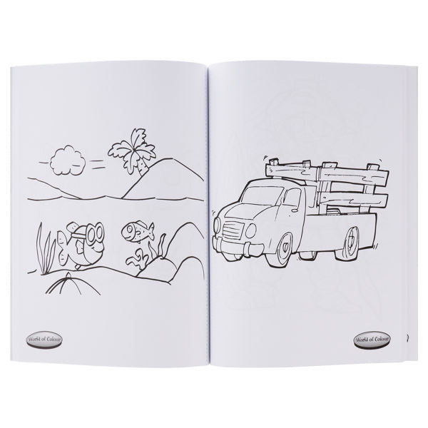 Premier 96 Page A4 Colouring Book Green
