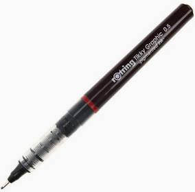 Rotring Tikky Graphic Black Drawing Pens