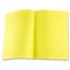 A4 Student Solutions Visual Aid Manuscript Book Yellow with Plastic Cover