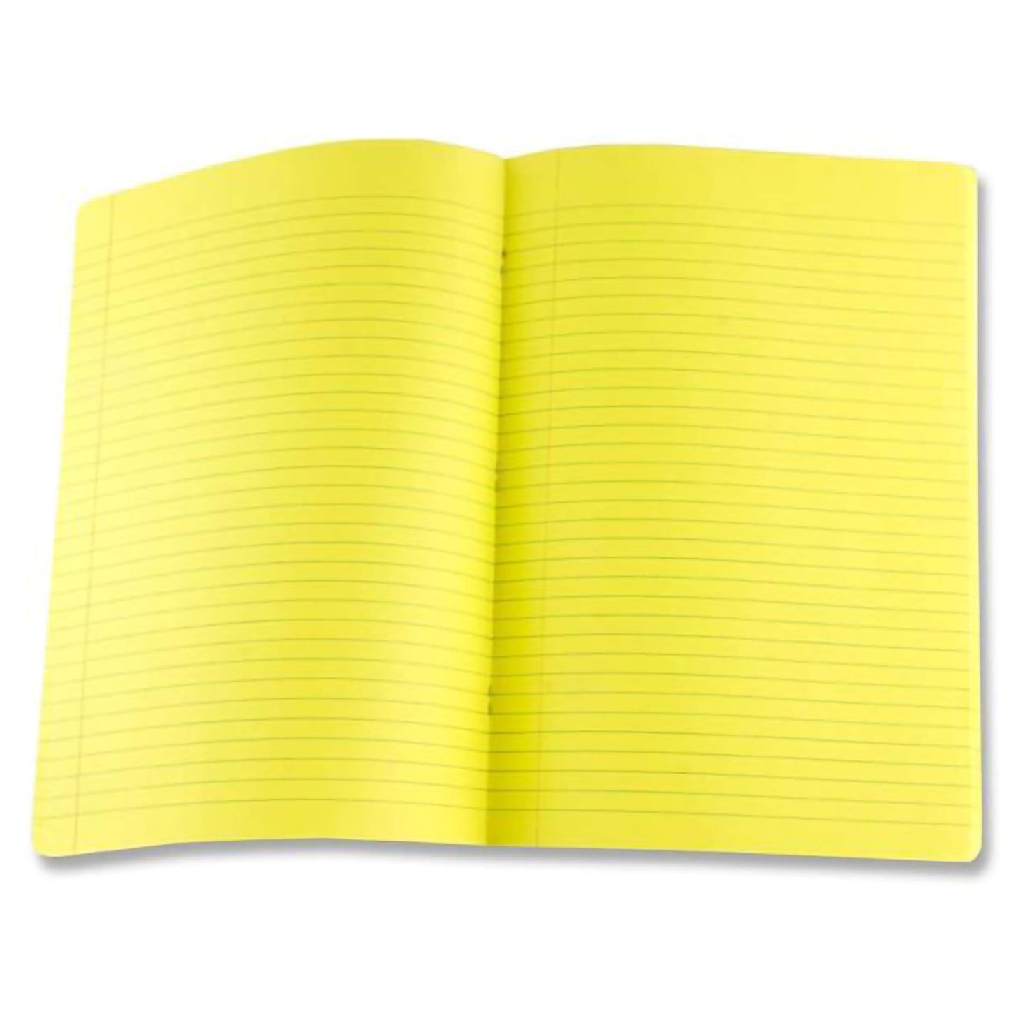 A4 Student Solutions Visual Aid Manuscript Book Yellow with Plastic Cover