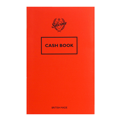 Silvine Red Cash Book 72 Pages 36 Sheets