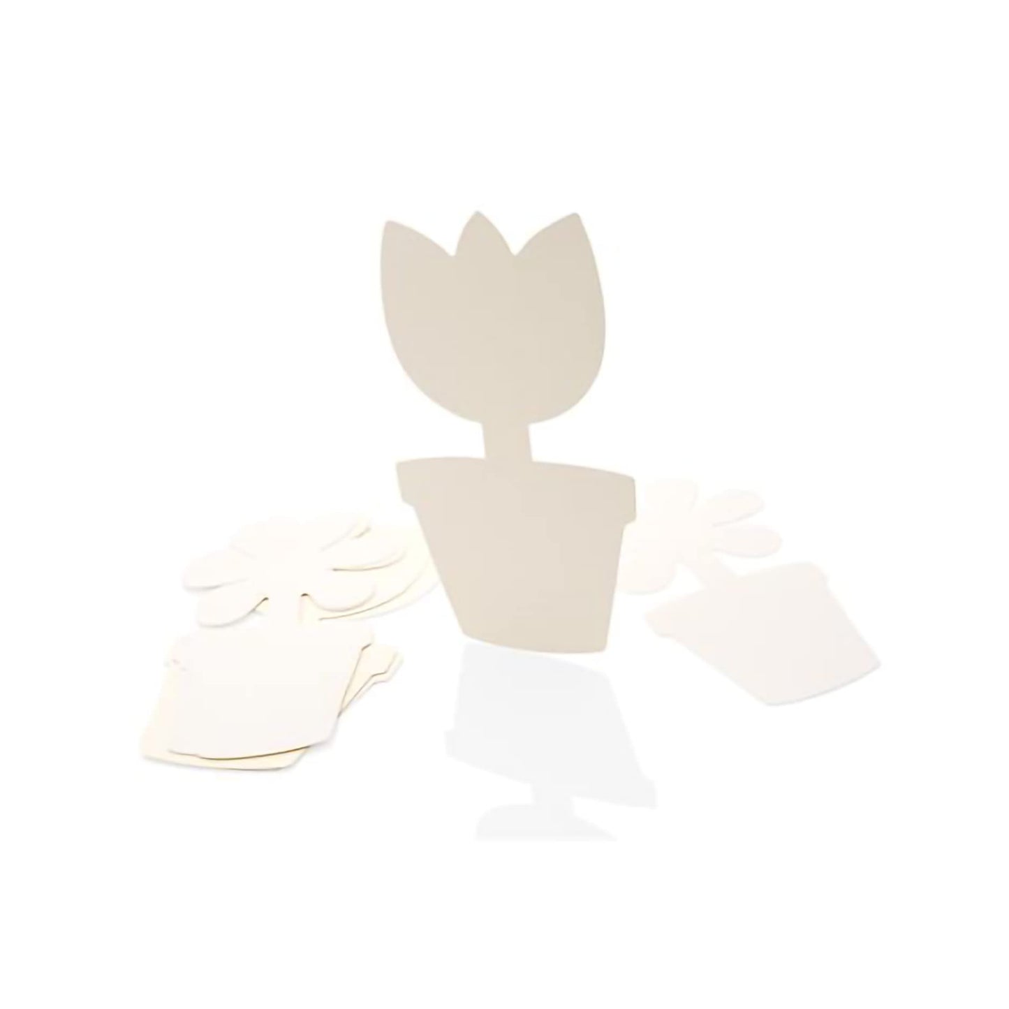CRAFTY BITZ Card Paper Shapes - Flower Pots Pack of 10