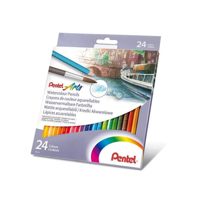 Pentel Arts Watercolour Pencils 12 or 24