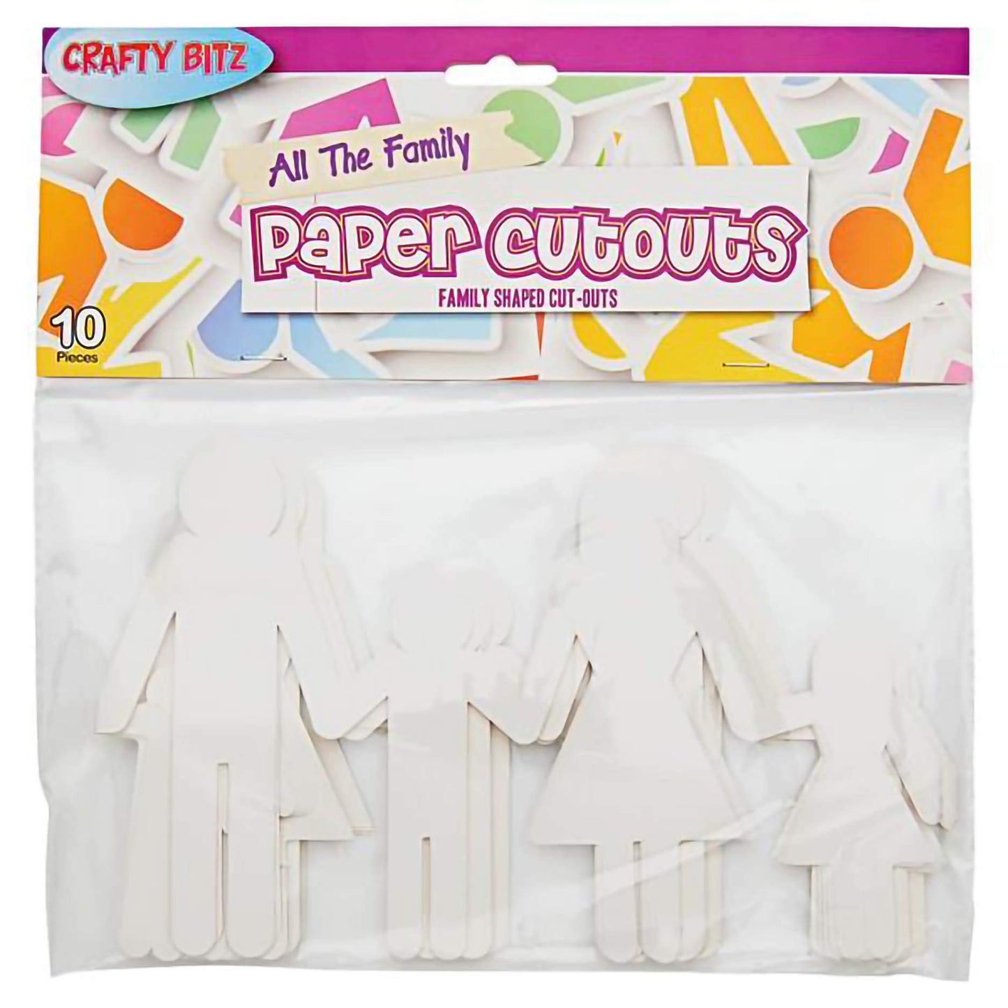 Crafty Bitz Family Cutouts Craft Paper Pack of 10
