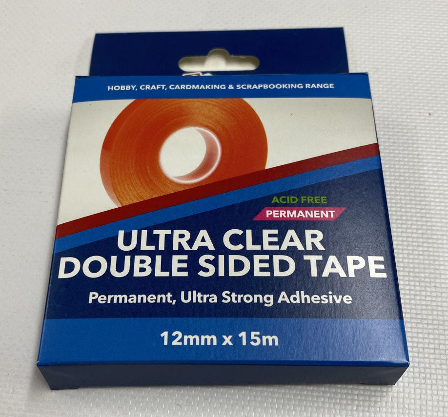 Stix2 Ultra Clear Permanent Double Sided Tape 5 Sizes