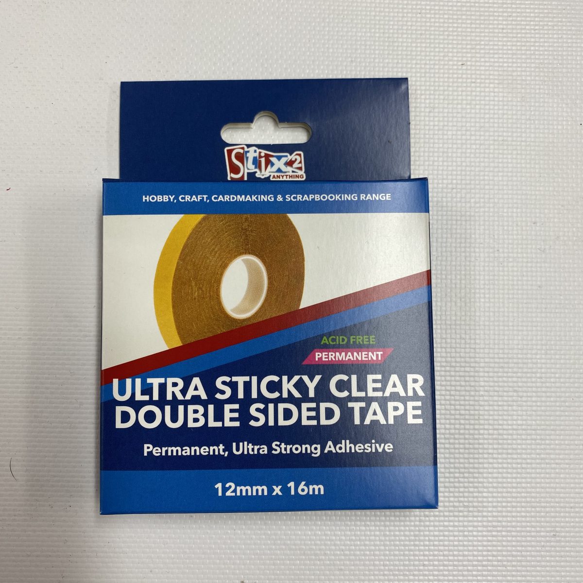 Stix2 Double Sided Polyester Ultra Sticky Clear Tape