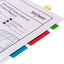 Snopake 15884 Extra Thick Repositionable Filing Index Tabs 38x76mm