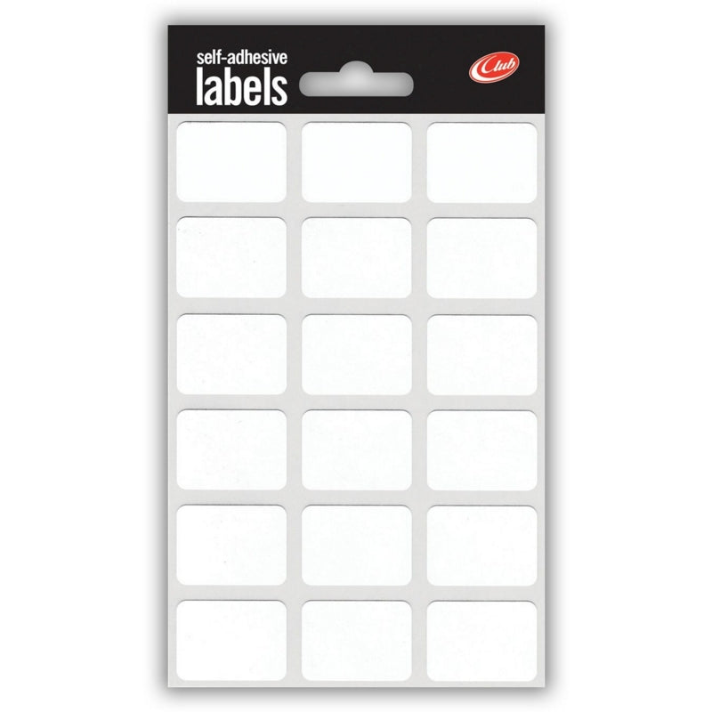 White Self Adhesive Labels