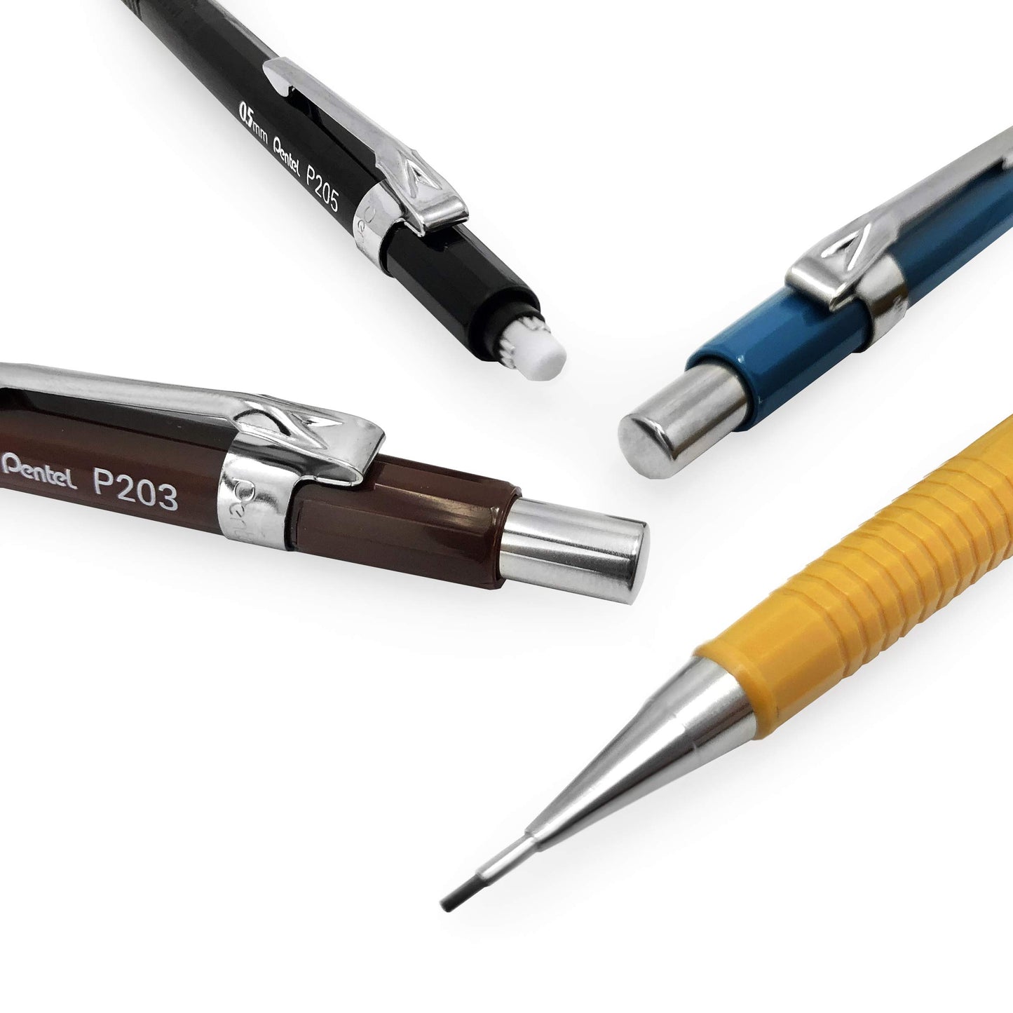 Pentel P203 Mechanical Pencil - 0.3mm - Brown Barrel + Ain Stein 0.3mm HB Refill Leads