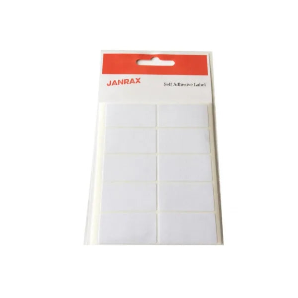 White Self Adhesive Labels