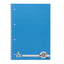 A4 4 Hole Punched Spiral Perforated 160 Page Ruled Notebook