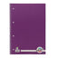 A4 4 Hole Punched Spiral Perforated 160 Page Ruled Notebook