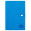 A5 192pg Hardcover Notebook with Elasticated Button Closure - Printer Blue