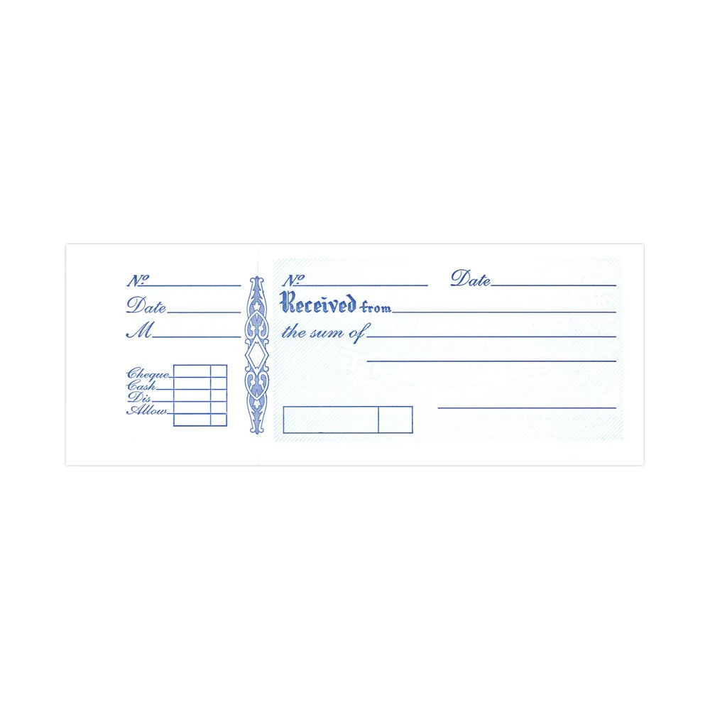 Silvine 233 Receipt Book Counterfoil Chequebook Style