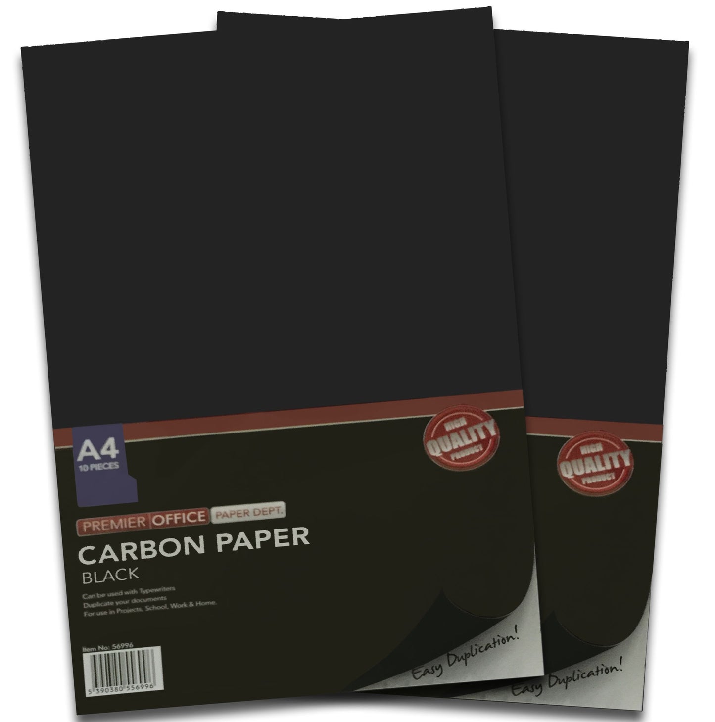 Premier Stationery A4 Carbon Paper pack of 10 Sheets - Black