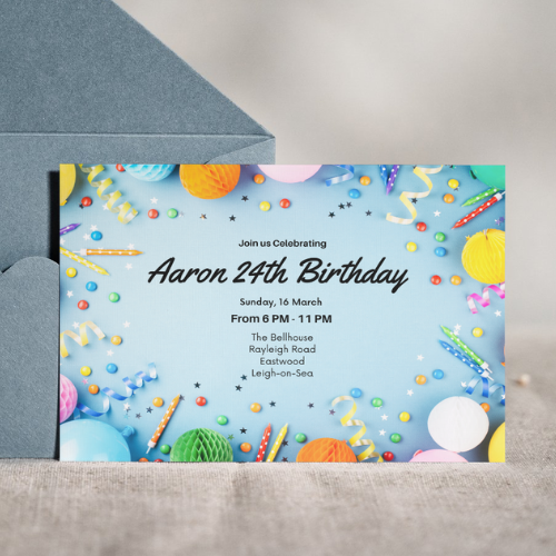 A5 or A6 Flat Invitations