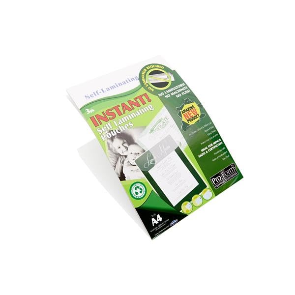 A4 Instant Self Seal Laminating Pouches - No Machine Needed - Pack of 3