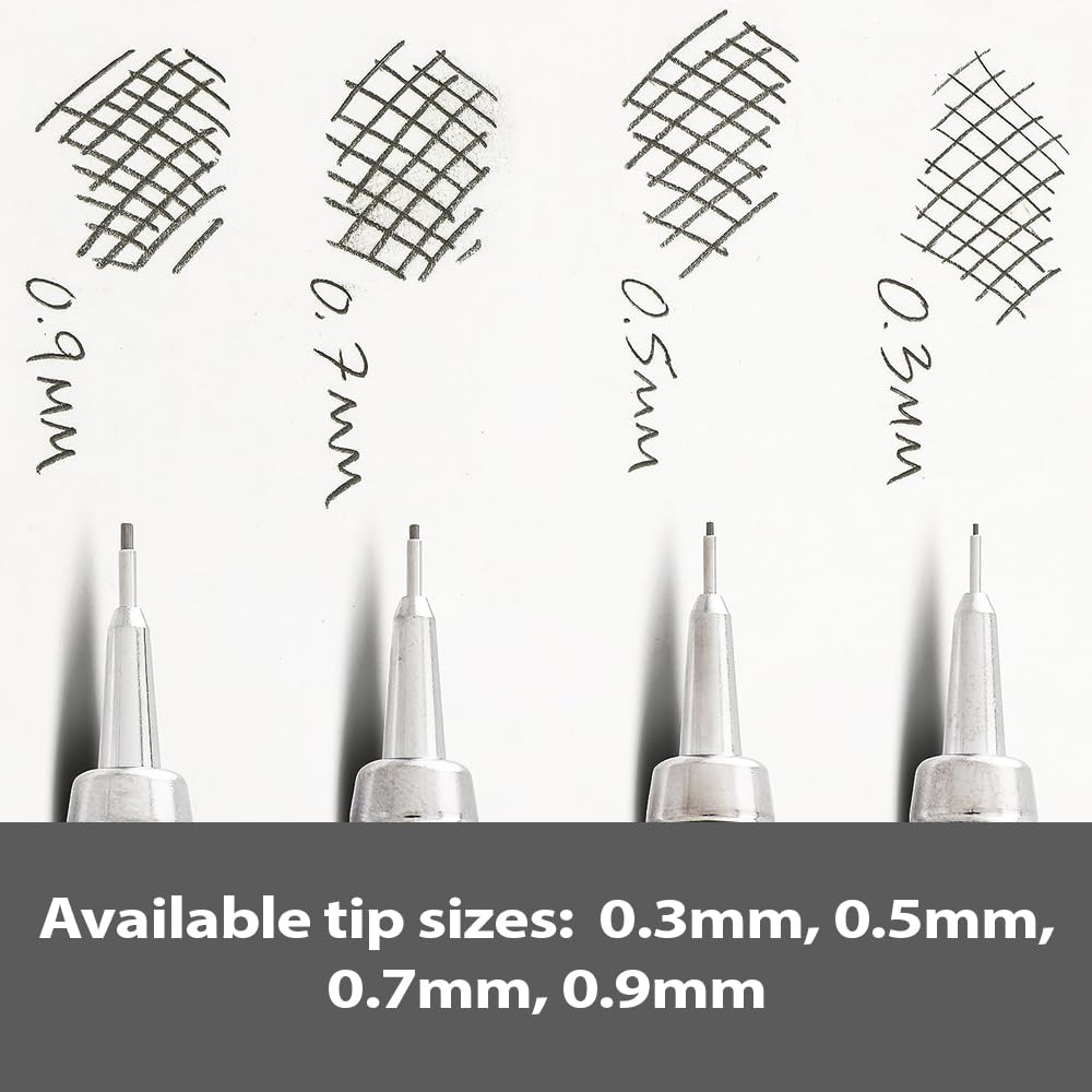 Pentel Graphgear 500 Mechanical Pencil 0.3mm, 0.5mm, 0.7mm or 0.9mm HB